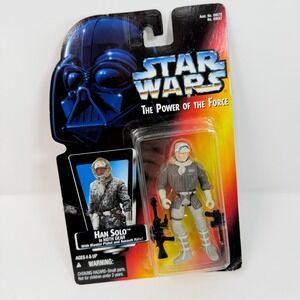 Star Wars The Power of the Force Han Solo in Hoth Gear Action Figure Kenner 1995